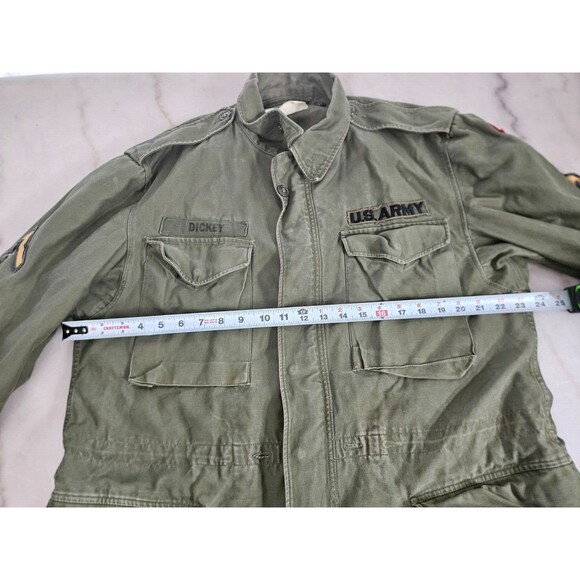 Vintage 1957 Field Jacket Long Medium Authentic Field US Army Jacket - Picture 7 of 16
